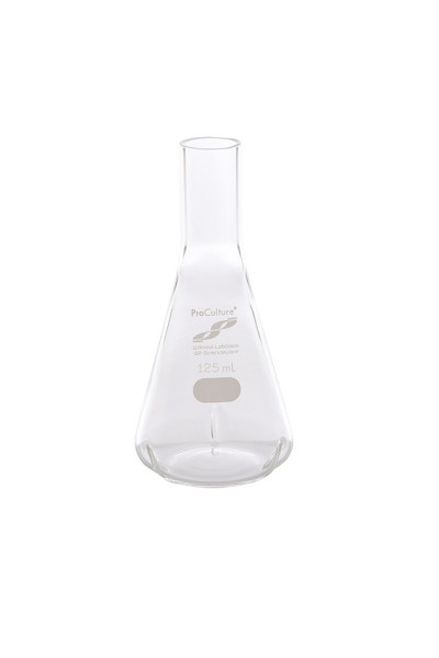SP Wilmad-LabGlass® ProCulture Delong Shaker Flask; 125mL, Side Baffles