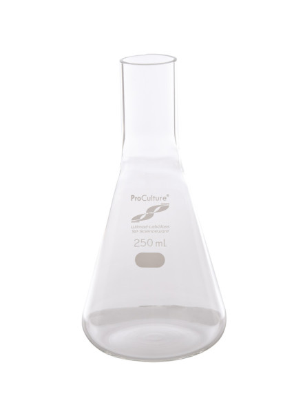 SP Wilmad-LabGlass® ProCulture Delong Shaker Flask; 250mL, No Baffles
