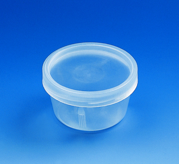 BRAND Jar with screw cap, PP, conical shape, approx., 30 ml, max.diameter 57 mm, height 32 mm