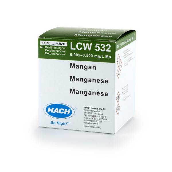 Hach Mangan Pipettiertest 0,005 - 0,5 mg/L Mn