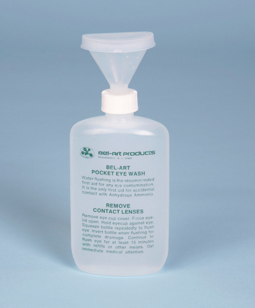 SP Bel-Art Pocket-Size Emergency Eye Wash Bottle;120ml, Polyethylene
