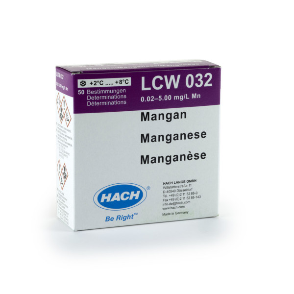 Hach Mangan Pipettiertest 0,2-5,0 mg/L / 0,02-1,0 mg/L Mn