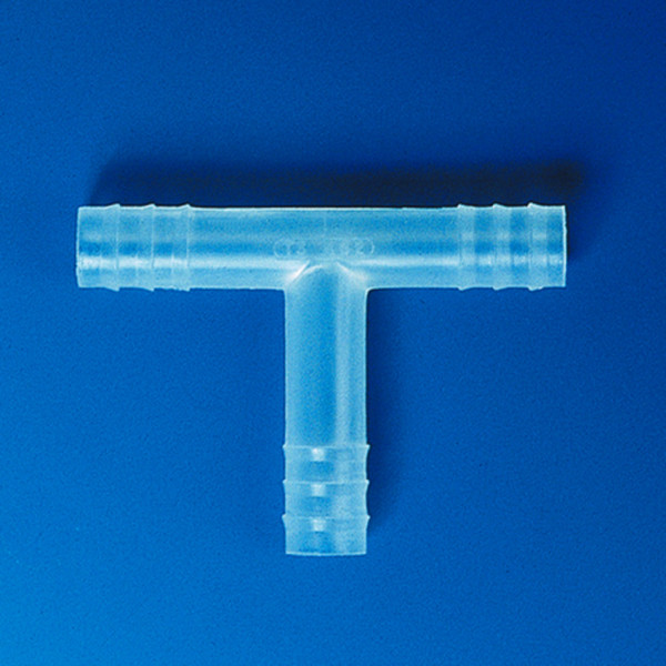 BRAND Tubing connector, PP, T-shape, for tubing, inner diameter 4-5 mm, total length 30 mm