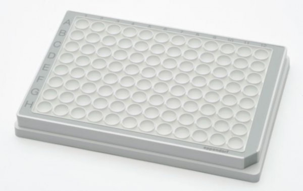 Eppendorf Microplate 96/V-PP, white wells, border color grey, PCR clean, 80 plates (5x 16 pcs.)