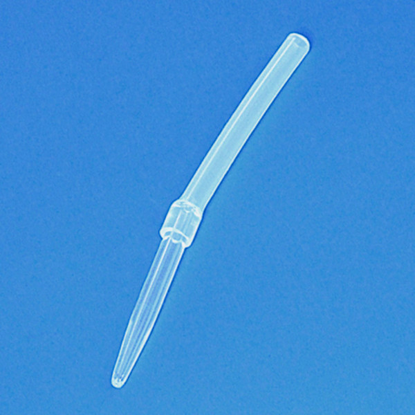 BRAND Glass discharge tip, amber glass, for automatic burette Schilling, with silicone tubing