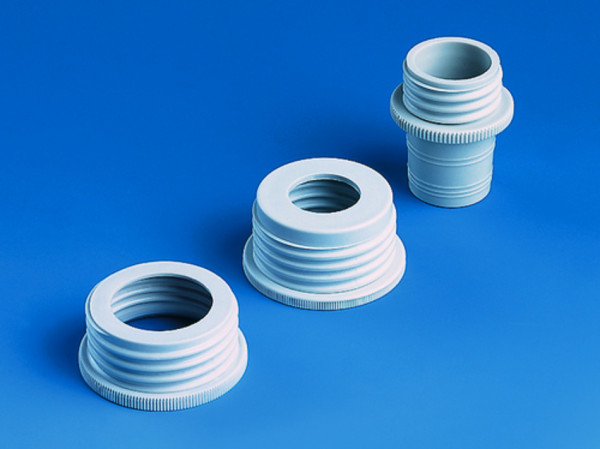 BRAND Thread adapter, PTFE, outer thread GL 45, for bottle thread S 40