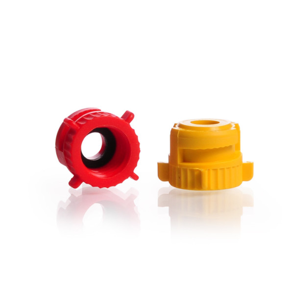 DWK KECK Screw cap for adapter KA, with sealing EPDM 12 mm, RD 14, red, KECK-ART.-No. 15-20
