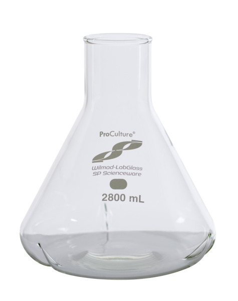 SP Wilmad-LabGlass® ProCulture Fernbach Shaker Flask; 2800mL, No Baffles