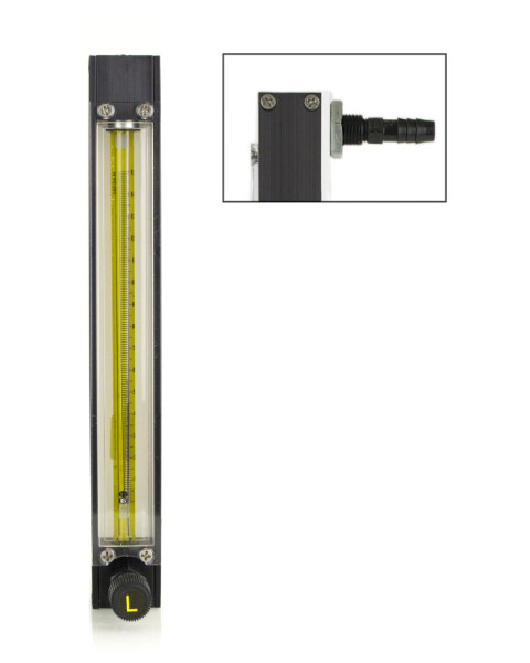 SP Bel-Art Riteflow Aluminum Mounted Flowmeter;150mm Scale, Size 3