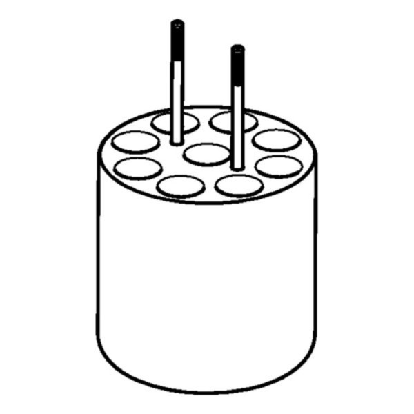 Eppendorf Adapter, für 9 Runde FACS-Gefäße 5 mL, 2 Stück