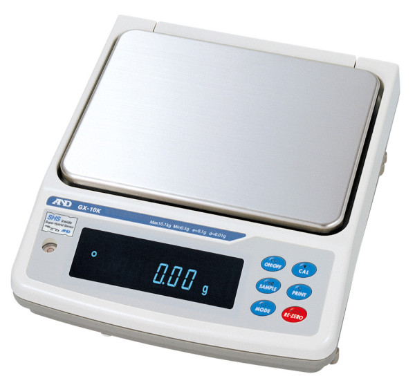 A&D Weighing Precision Balance GX-8K2, 8.1kg x 0.1g / 2.1kg x 0.01g